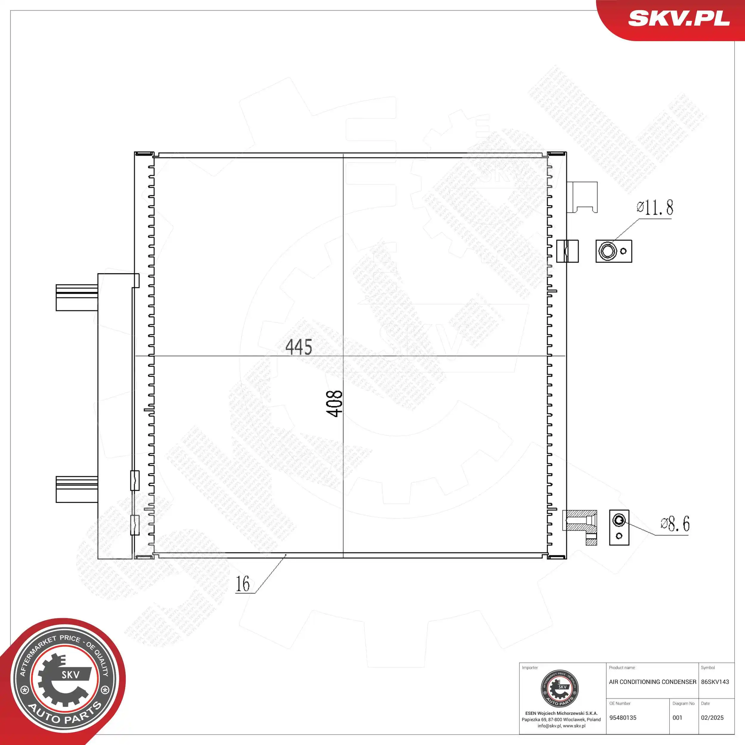 Condenser, air conditioning